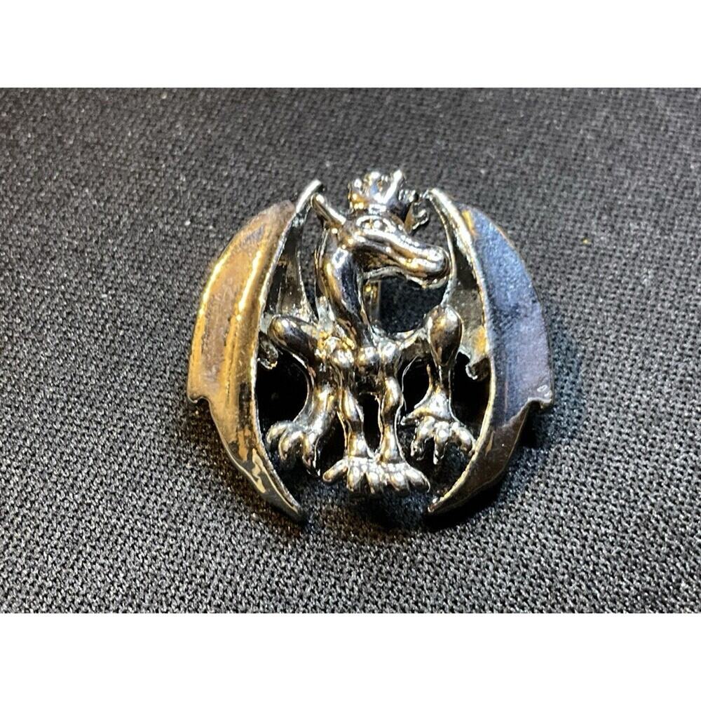 Silver Tone King Dragon Pendant